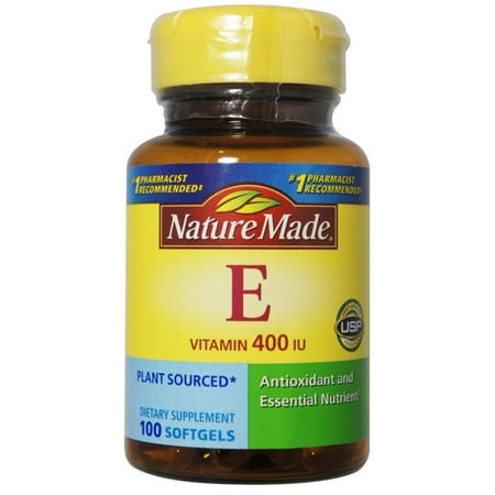 Nm Nat Vit E 400 Iu Size 100ct, Essential nutrient for many cells, including heart muscle cells By Nature (Best Supplement For Size And Muscle)