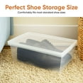 thumbnail image 5 of Superio 4-Pack Shoe Box Modern Storage Container - 6.5 Quart/6 Liter, Stackable Plastic Shoe Box Organizer (13.5"L x 8.35"W x 5.2"H), 5 of 7