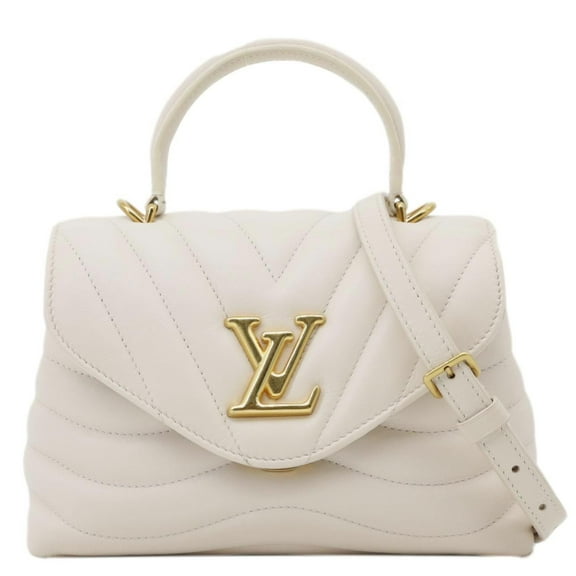 Pre-Owned Louis Vuitton New Wave Hold Me Calfskin Leather Crossbody Bag Off white