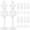 thumbnail image 3 of Mannequin Display Models Mini Clothing Stands Doll Clothes Mannequin Sturdy Plastic 21.00X6.50X6.50CM 10Pcs, 3 of 4