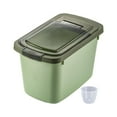 thumbnail image 2 of Contenedor de almacenamiento de alimentos, contenedor de harina para el hogar y tapa hermética, caja de almacenamiento de alimentos para mascotas Verde, 2 of 9
