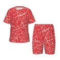 thumbnail image 1 of Fotbe Beef2 Pijama Estampada de 2 Piezas para Niños – Ropa de Dormir de Manga Corta Cómoda para Niños y Niñas, Camiseta y Shorts de Algodón-Large, 1 of 6