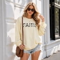 thumbnail image 6 of KimSoong Women Christian Sweatshirt Faith Shirts Jesus Sweatshirt Christian Religious Crew Neck Long Sleeve Pullover Tops, 6 of 15