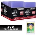 thumbnail image 2 of Monster Top Loaders for Collectible Trading Cards - 200 Count 3"x4" Clear Hard Plastic Card Protector Toploader Sleeves Compatible w MTG, Magic The Gathering, Yugioh, Pokemon, Sports Cards & All TCGs, 2 of 5