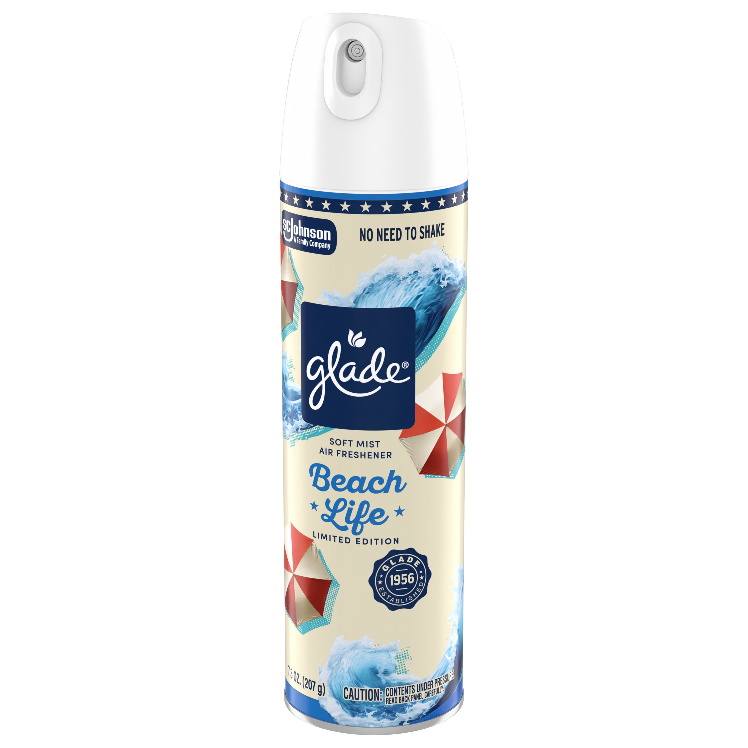 Glade® Soft Mist Air Freshener Room Spray, Beach Life, 7.3oz., 1 count