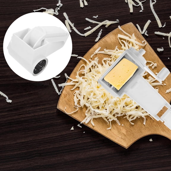 WHAMVOX 1pc Rotary Cheese Grater Handheld Cheese Shredder for Hard Cheese Chocolate