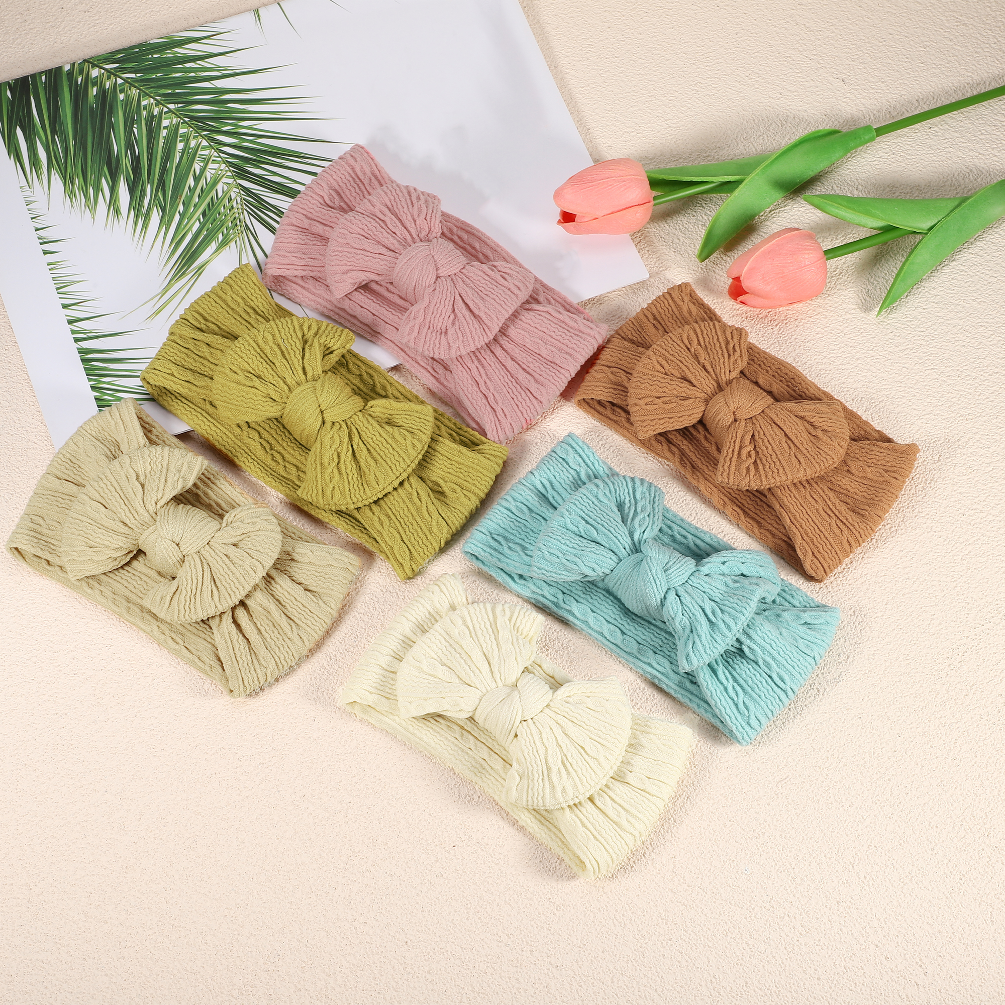 Unique Bargains Classic Fashion Bow Headbands for Girls 6.10"x3.35" 1 Pc Orange