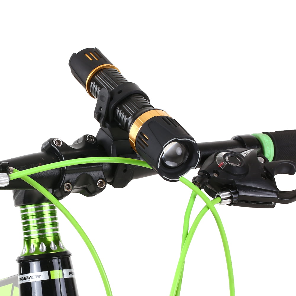 Black Universal Design 360 Degree Rotating Bicycle Cycling Flashlight Mount Holder Bike Light Clip Torch Bracket