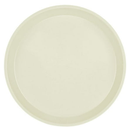 Cambro 1100538 11" Round Cottage White Fiberglass Camtray - 12/Case