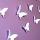 thumbnail image 4 of Mariposas en estilo 3D en color BLANCO, 12 piezas, decoración de pared con puntos adhesivos para fijación., 4 of 4