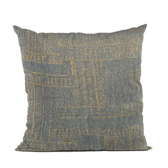 Blue Lux Abstract Luxury Throw Pillow - 26 x 26 in.