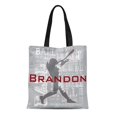 thumbnail image 1 of JSDART Sac Fourre-Tout en Toile Homerun Baseball Run Bases Hit Innings Joueur de Sport Sac à Main Réutilisable Épaule Courses, 1 of 1
