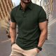 thumbnail image 1 of Blusa y camisa de manga corta con cuello vuelto para hombre, estilo casual, color liso, ventilada, con botones sueltos y bolsillos con solapa, blusas de poliéster para hombre de manga corta, 1 of 6