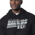 thumbnail image 3 of Men's Starter Black Las Vegas Raiders Logo Push Graphic Hoodie, 3 of 3