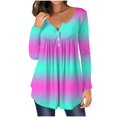 thumbnail image 1 of Tops de Mujer Blusas de Manga Larga Camiseta Suelta Estampada de Moda Cuello Redondo Casual Odeerbi ODB183401, 1 of 5