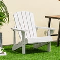 thumbnail image 4 of Infans Kid's Adirondack Chair Patio Wood High Backrest Arm Rest 110 LBS Capacity White, 4 of 7