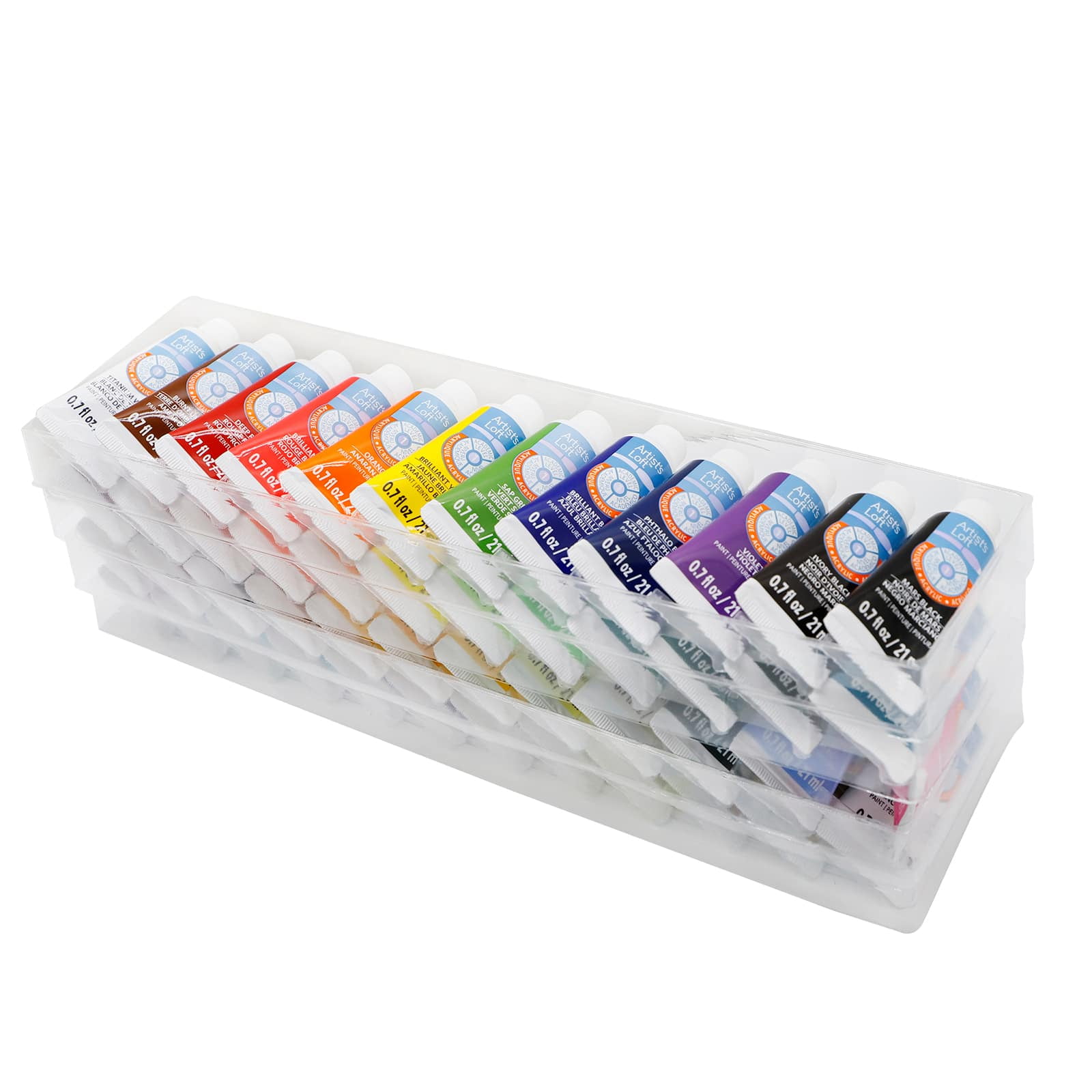 48 Assorted Acrylic Paint Tube Set by Artist's Loft - Academic Level Paint For Drawing - Painting - Art & Crafts Supplies - 1 Pack