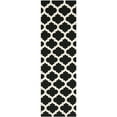 thumbnail image 3 of SAFAVIEH Dhurrie Watson Geometric Moroccan Wool Area Rug, Black/Ivory, 5' x 8', 3 of 10
