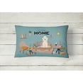 thumbnail image 2 of Sandy Bedlington Terrier Sweet Home Canvas Fabric Decorative Pillow, 2 of 4