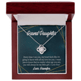 thumbnail image 4 of To My Granddaughter My Little Girl From Grandpa Infinity Knot Necklace Message Card, 4 of 17