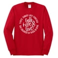 thumbnail image 2 of Wild Bobby, Faith Hope & Love Three Things That Last Forever Inspirational/Christian Men Long Sleeve Shirt, Red, XX-Large, 2 of 6