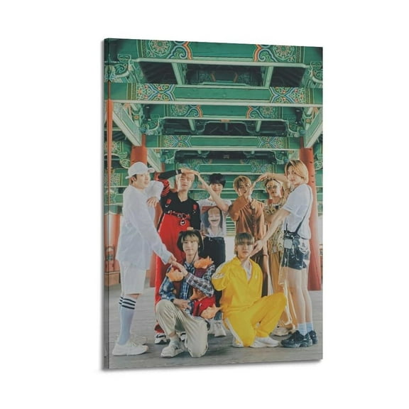 Stray Kids Korean Boy Band Kpop Poster Poster Album Cover Posters for Bedroom Wall Art Canvas Posters Music Album Cover Poster