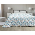 thumbnail image 1 of Funny Down Alternative Comforter, Image of Colorful Humanized Smiling Fruit Characters in Continuous Pattern, Microfiber Quilt for All Season, 5 Sizes, White and Multicolor, by Ambesonne, 1 of 3