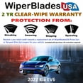 thumbnail image 2 of 2022 Kia EV6 Beam Wiper Blades Wipers w/2yr Warranty (Set of 2) (WiperBladesUSA), 2 of 5