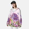thumbnail image 3 of Gaeub Flowers And Colorful Butterflies Men's and Women's UPF 50+ Long-Sleeved Sun Protection Clothing, Fishing Shirt Long Sleeve Zip-X-Large, 3 of 7