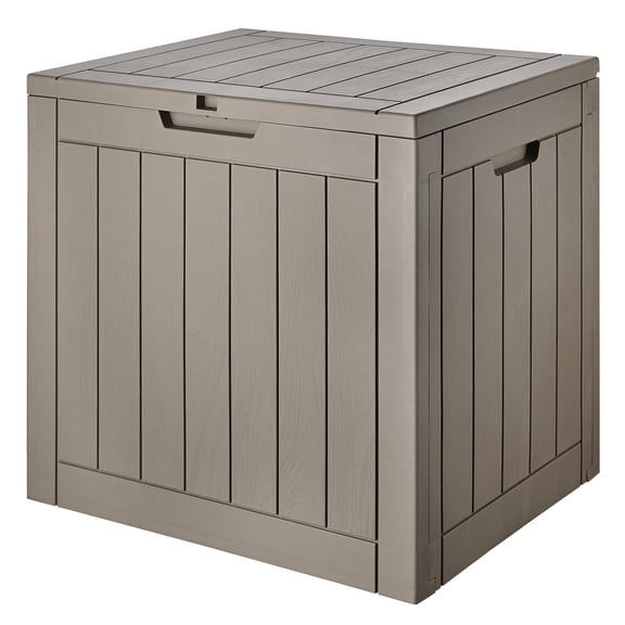 Coffre de Terrasse Extérieur de 31 Gal, Bac de Rangement pour Patio avec Couvercle Verrouillable et Poignées Latérales pour Patio, Piscine, Jardin (118 L)