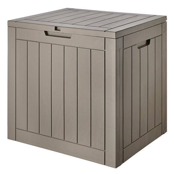 31.2 Gal Outdoor Deck Box Container, Patio Storage Bin with Lockable Lid And Side Handles for Patio Pool Garden