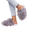 thumbnail image 5 of Willtoo Womens Closed Toe Fuzzy Slippers Fluffy Plush Slippers Cozy Non Slip Soft Sole Warm Indoor House Walking Shoes, 5 of 5