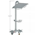 thumbnail image 6 of Senlesen 3Y-DLRZ6B-ZD1, 6", Wall Mount Showerhead, 6 of 15