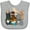AC-Heather Grey, variant on Inktastic Happy Dog Family Boys or Girls Baby Bib