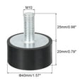 thumbnail image 2 of Unique Bargains M10 Rubber Vibration Shock Absorption Mount W Thread Stud 1.57" x 0.79" 2pack, 2 of 6
