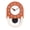 Orange, variant on Punch Free Clock Wall Clock for Living Room, Stylish, Simple and Personalized Home Use, Suitable for Hotels, Bars, Restaurants.