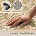 thumbnail image 6 of ODIKA 5'x7' Warm Earth Tones Floral Elegance Washable Area Rug Art Nouveau Botanical Pattern Design Non-Slip, Low Pile, Stain Resistant for Guest Room, Lounge, Apartment, 6 of 7
