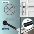 thumbnail image 5 of Door Stop, 150mm Long, Black Door Stop, Modern Wall Mounted Door Stop, Heavy Duty Stainless Steel Door Stop with Rubber Tip for Soundproofing, Door S, 5 of 5