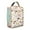 Beige-4, variant on Tropical Beach Insulated Lunch Bag, Reusable Waterproof Cooler Tote with Cute Seashell, Coral, and Marine Life Pattern, Spiral Seashell Print for Everyday Travel