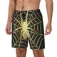 thumbnail image 1 of Fotbe Gold Spider On The Web Traje de Baño para Hombre – Shorts de Natación de Secado Rápido con Forro y Bolsillos-X-Large, 1 of 6