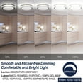 thumbnail image 6 of ENERGETIC 18" LED Ceiling Light, Dimmable Modern Flush Mount, Brushed Nickel, 3 Color Temperature ENERGY STAR, 6Pack, 6 of 8