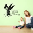 thumbnail image 2 of Smiling Tinkerbell Art That Place Where You Still Remember Dreaming Tinkerbell Quote Vinyl Wall Art Wall Decal Wall Sticker Home Decoration Design Kids Girls Room Wall Décor Size (30x30 inch), 2 of 3