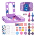 thumbnail image 1 of Townley Girl Stitch Beauty Vanity Set con Espejo Iluminado, Incluye Brillo Labial, Sombra de Ojos, rojez, cepillos, Esmalte de u&ntilde;as, Accesorios, bater&iacute;as no Incluidas, Edades 6+,, 1 of 9