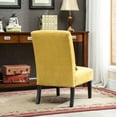 thumbnail image 5 of Xukmct Fabric Leisure Chair Club Chair with Pillow, Modern Armless Accent Chair for Home, Living Room, Office, Yellow, 5 of 6