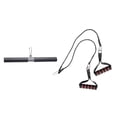 thumbnail image 1 of 2pcs Cable De Entrenamiento De Tríceps Y Bíceps Gimnasio en hogar Correa De Expansión De Pecho Con Asa Sharpla Sistema de máquina de cable de polea, 1 of 8