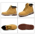 thumbnail image 4 of Steel Toe Work Boots for Men Waterproof Leather Safety Shoes Anti-pierce Construction Work Shoes Nonslip Outdoor Hiking Boots, 4 of 7