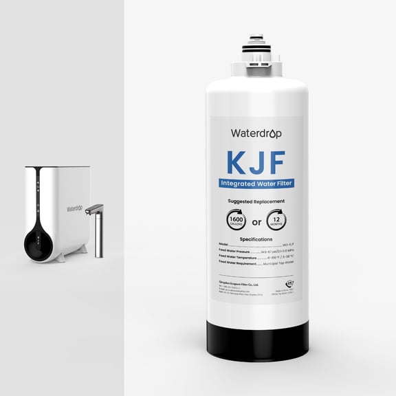 Waterdrop KJF Filter, Replacement for KJ600 Reverse Osmosis Instant Hot Water Dispenser System, 12-month Lifetime