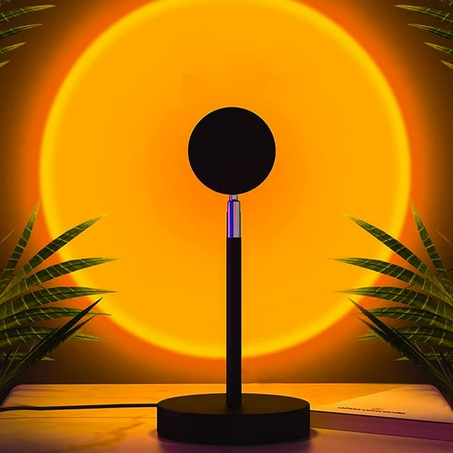 Sunset Lamp Projection, Multiple Colors Sunlight Lamp Projector, LED Lights Floor Lamp, Rainbow Night Light for Christmas Decorations, 360 Degree Rotation, Photography/Party/Home/Bedroom, Sun Lamp