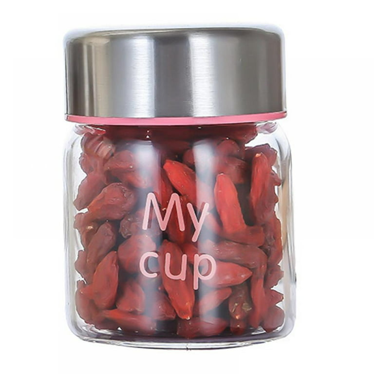 100 Pcs glass container with lid glass snack containers scientific liquid