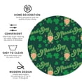 thumbnail image 3 of Naloa St Patrick's Day9 Leather Coasters for Drinks, Durable Drink Coasters 4 Set for Tabletop Protection, Luxurious Home Décor and Housewarming Gift ( {designName})Round Shape, 3 of 6
